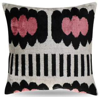Canvello Pink Black White Pillows With Decorative Cover 16"x16"