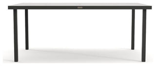 Jasper 44" x 73" Rectangle Dining Table, Textured Pewter