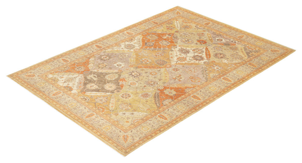 Luciana, One-of-a-Kind Hand-Knotted Area Rug Ivory, 6'3"x8'10"