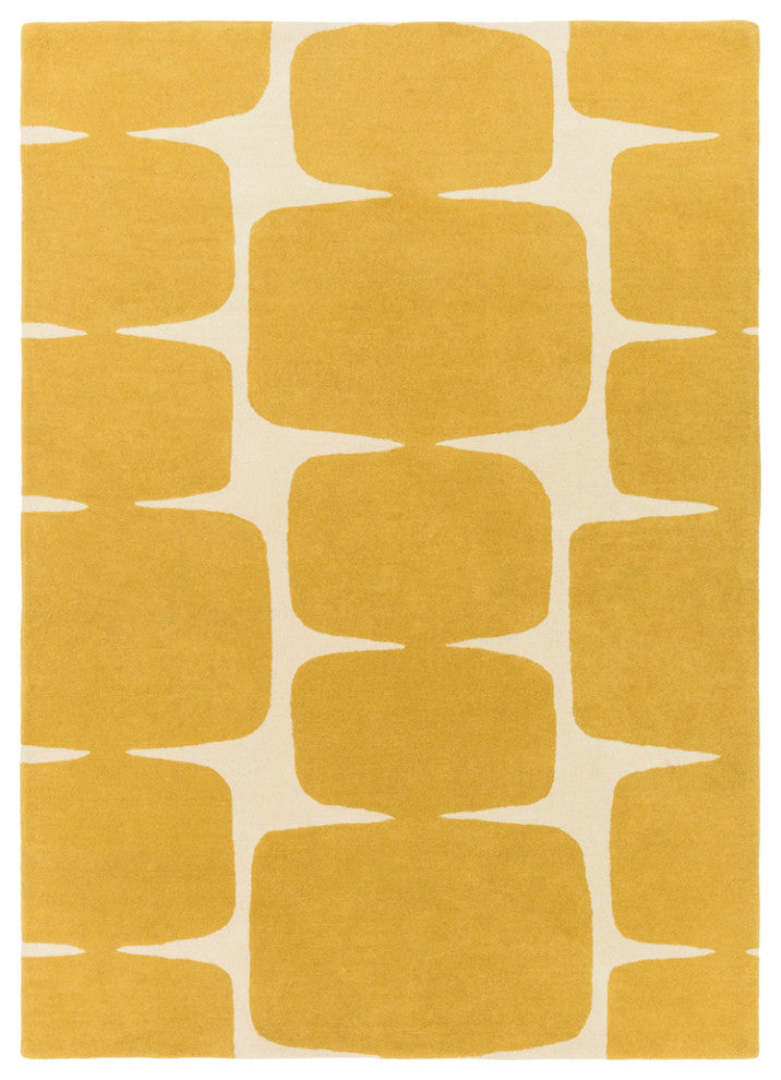Surya Scion SCI-36 Modern Area Rug, Mustard, 2' x 3' Rectangle
