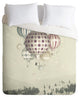 Deny Designs Belle13 Winter Dreamflight Duvet Cover - Lightweight