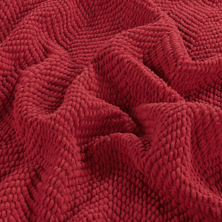 Tweed Knitted Throw Blanket, Chili Pepper Red, 50"x60"