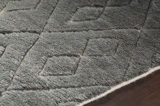 Catalina Hand Knotted Rectangle Area Rug, 5' x 7'1/2", Gray