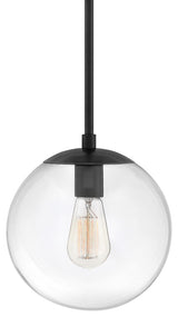 Hinkley Lighting 3747 Warby 1 Light 10"W Globe Pendant - Black