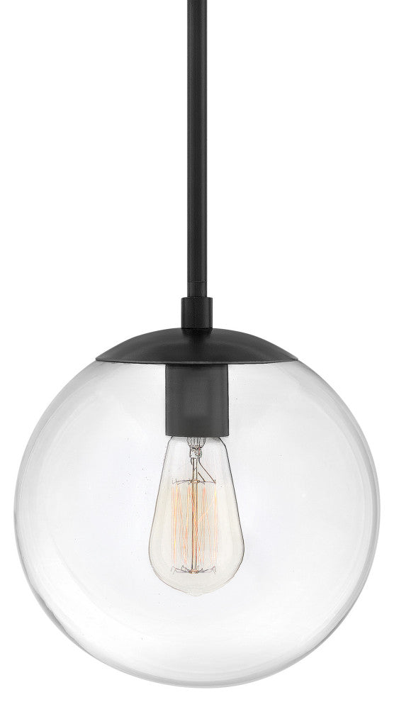 Hinkley Lighting 3747 Warby 1 Light 10"W Globe Pendant - Black