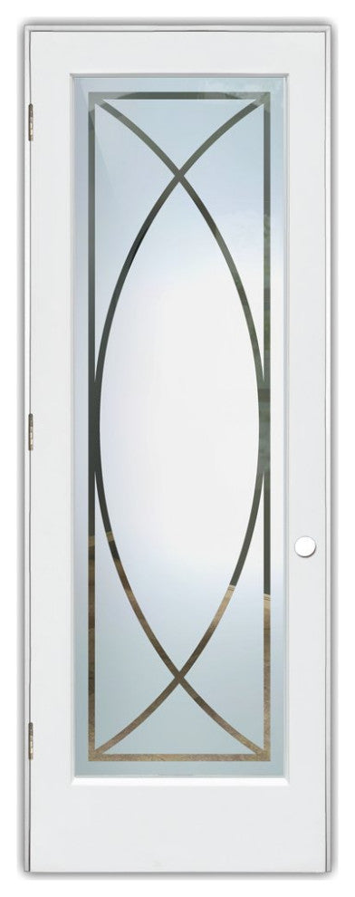 Interior Prehung Door or Interior Slab Door - Arcs - Primed - 24" x 96" -...