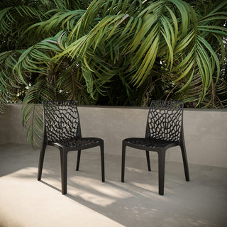 Karissa Weatherproof Chair, Set of 2, Black