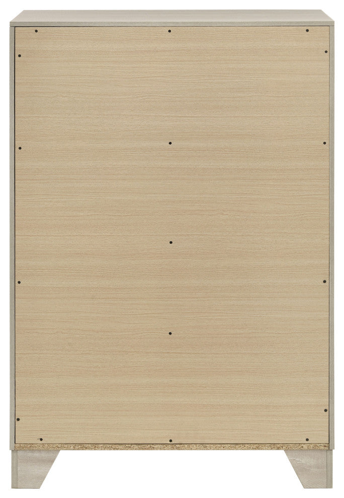 Trenton 4-drawer Bedroom Chest of Drawers Rustic Cream