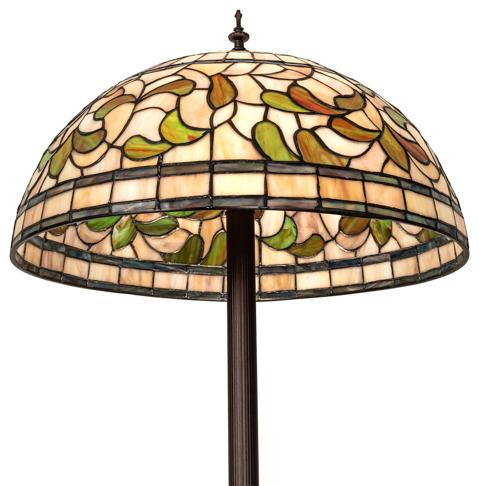71 High Tiffany Turning Leaf Floor Lamp