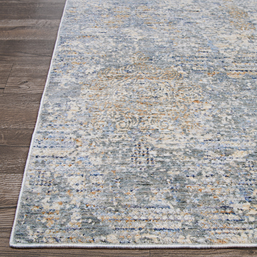 Couristan Couture Bordado Light Grey-Multicolor Area Rug, 2'7" X 12' Runner