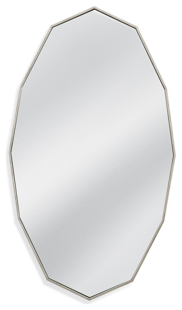 Turning Leaf Wall Mirror - Silver