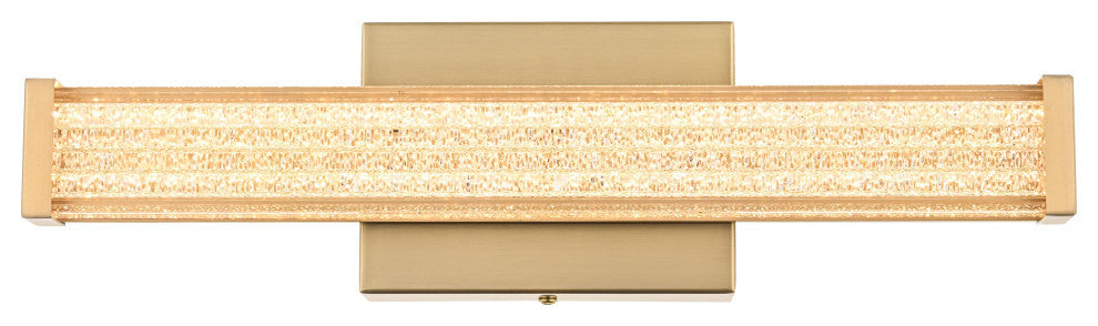 Home Living 16" Led Wall Sconce, Satin Gold