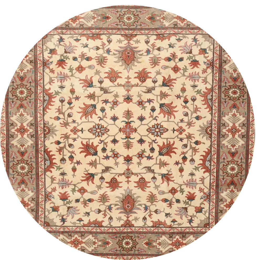 Ahgly Company Indoor Round Traditional Area Rugs, 3' Round