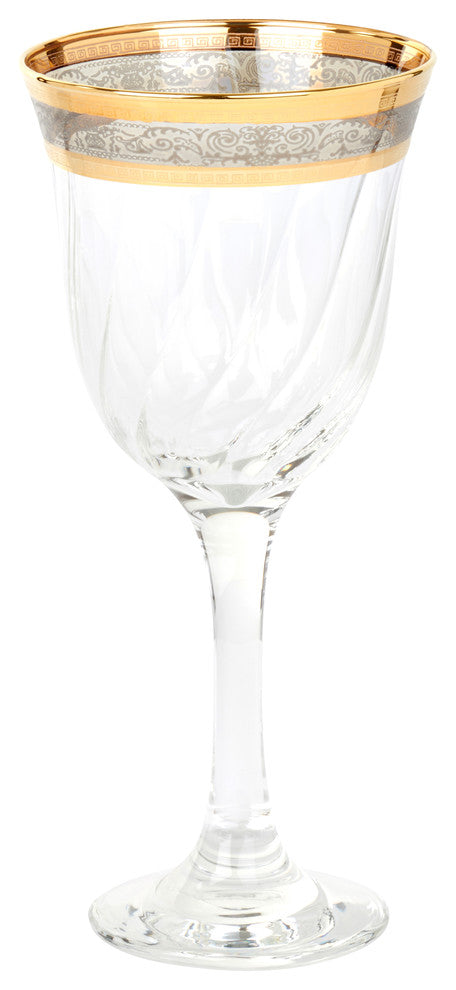 White Wine Set of 6 Melania Collection Smoke