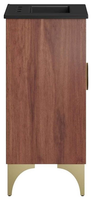 Daylight 18" Bathroom Vanity, Black Walnut