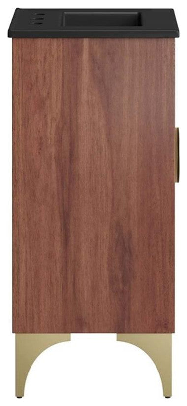 Daylight 18" Bathroom Vanity, Black Walnut