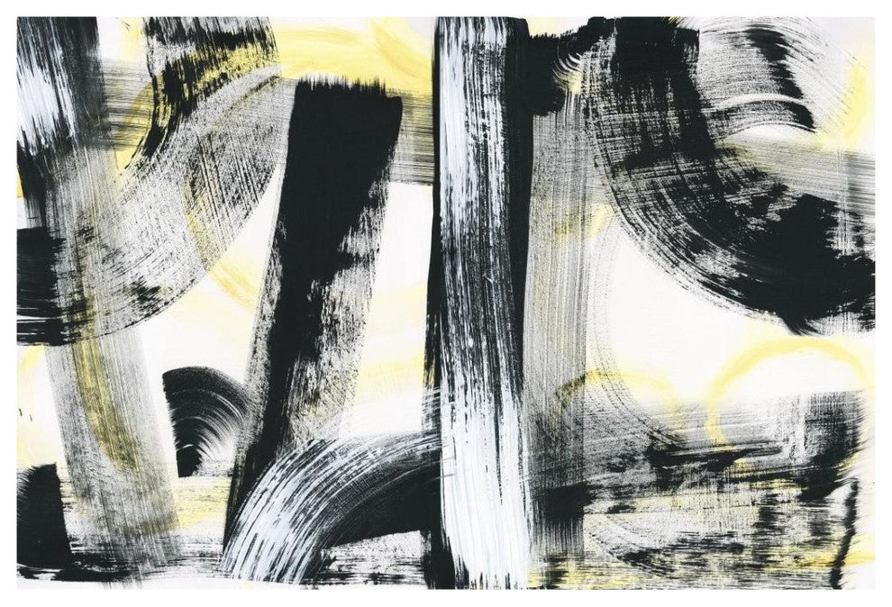 "LPs in 33 Light Yellow" Digital Paper Print by Sue Schlabach, 38"x26"