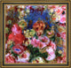 Pierre Auguste Renoir Flowers Framed Premium Canvas Print, 16"x16"