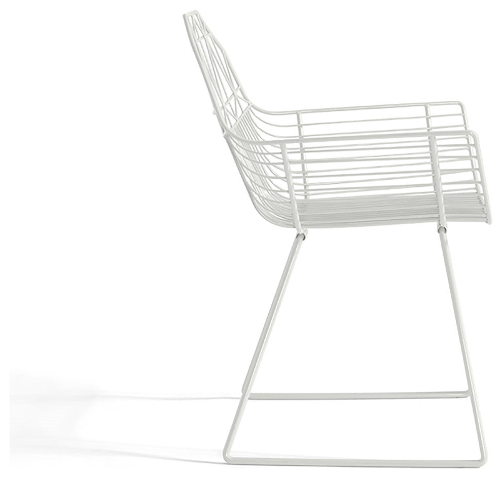 Ace Dining Arm Chair, Matte White