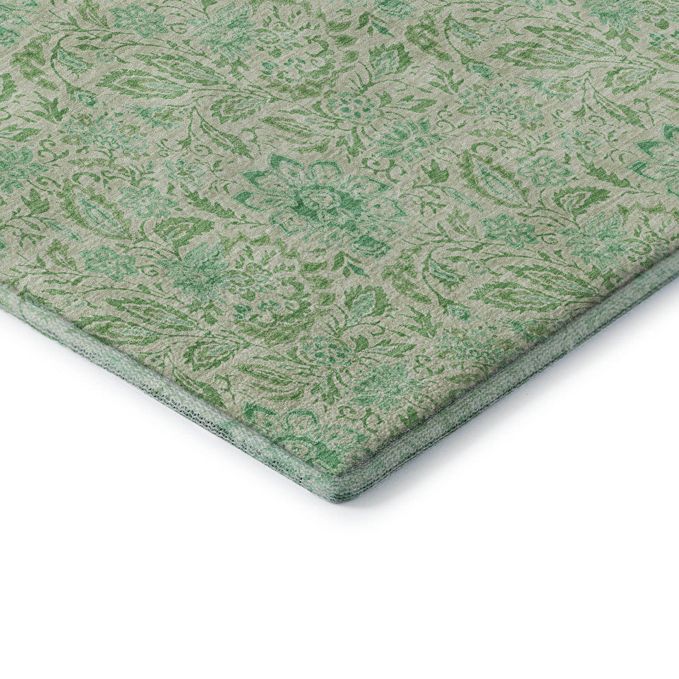 Premium Machine Washable Mayfield AMF660 Sage 2'6" x 3'10" Rug