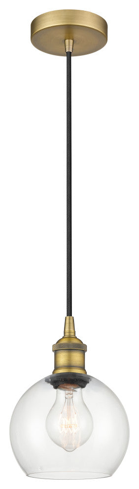 Innovations 616-1P-BB-G122-6 1-Light Mini Pendant, Brushed Brass
