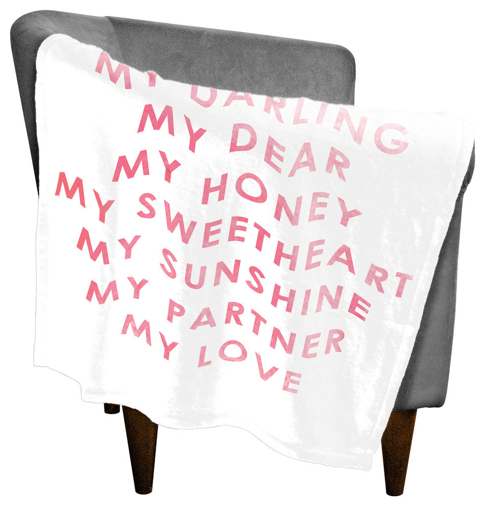 My Darling My Love 30x40 Fleece Throw Blanket