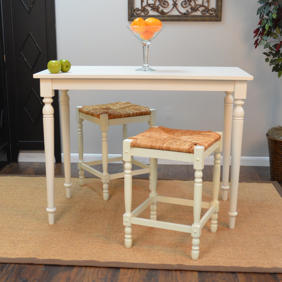 Hawthorne Bar Table, Antique White