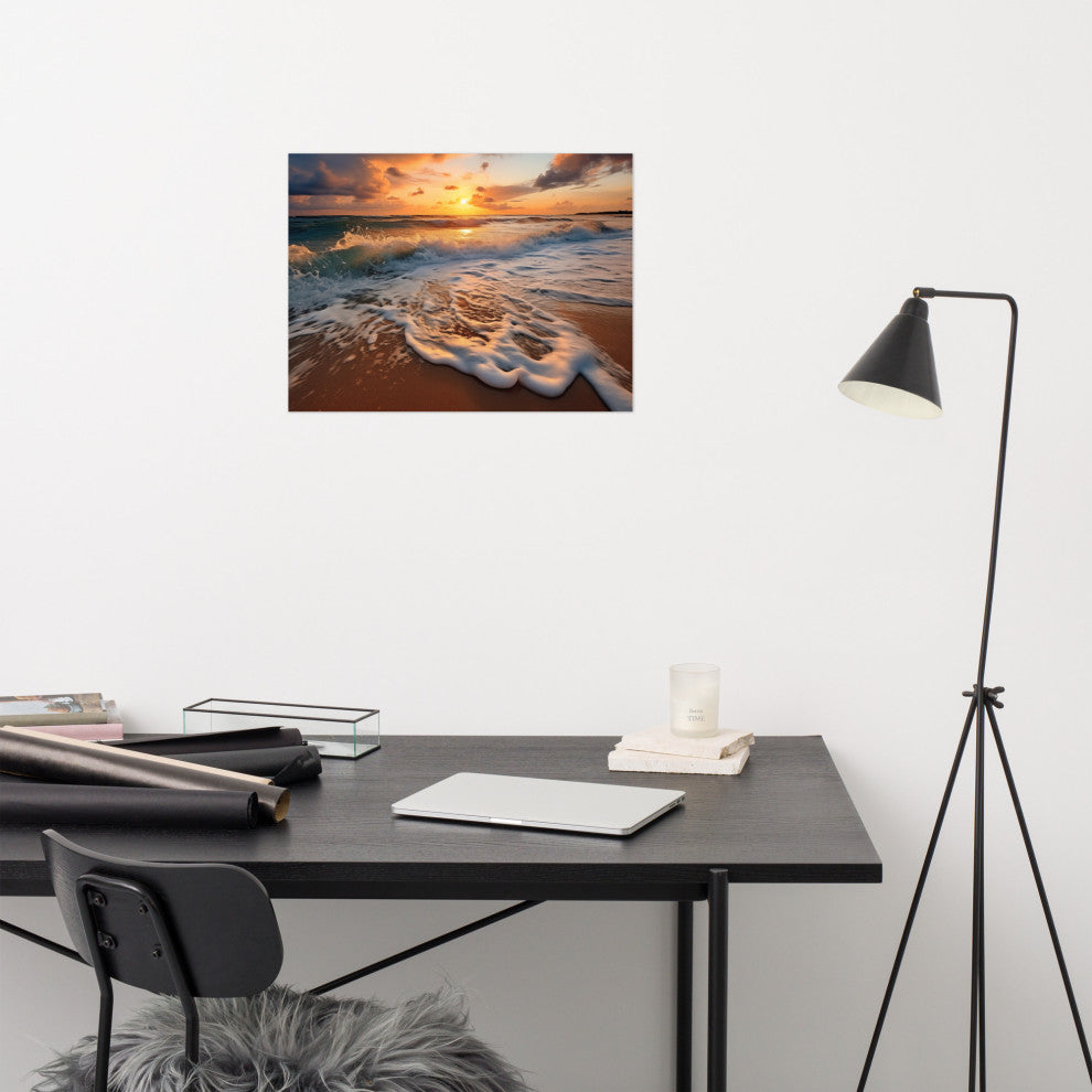 Coastal Artwork: California Dreamin' Photorealistic Digital Art Loose, 18" X 24"