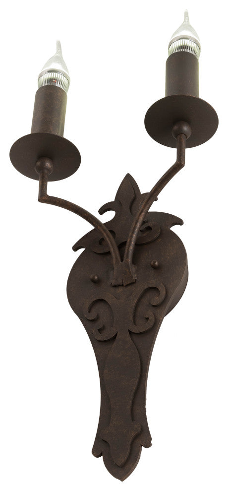 10 Wide Torsade 2 Light Wall Sconce
