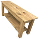 Ranch Golden Oak Bench With Shelf, 42"
