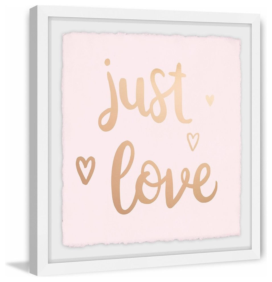 "Just Love" Framed Painting Print, 24"x24"