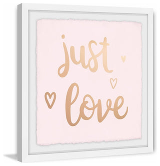 "Just Love" Framed Painting Print, 24"x24"