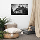 Cedar Point Lighthouse in Black and White Unframed Wall Art Prints, 24" X 36"