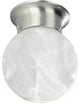 Marti 1-Light Brushed Nickel Interior Flush Mount