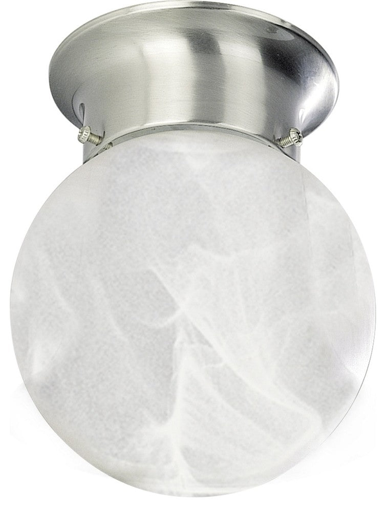 Marti 1-Light Brushed Nickel Interior Flush Mount