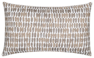Thumbprint Latte Indoor/Outdoor Performance Pillow, 12" x 20"