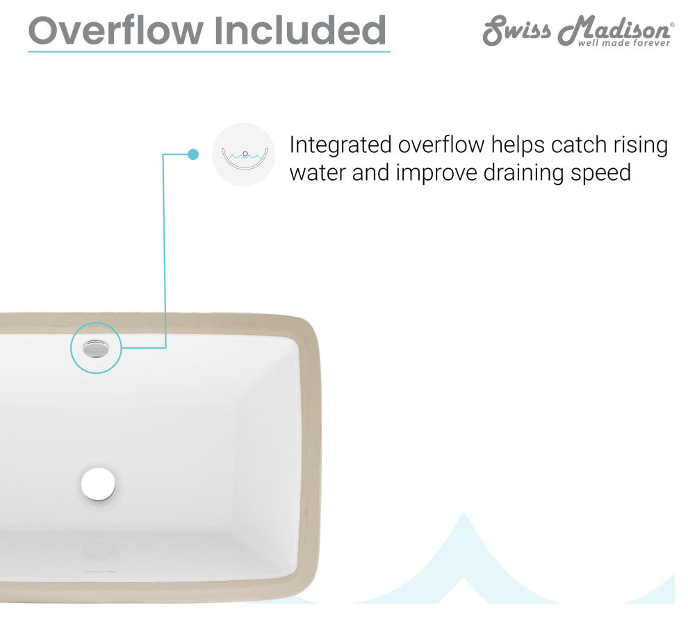 Voltaire 21" Rectangular Under-Mount Bathroom Sink