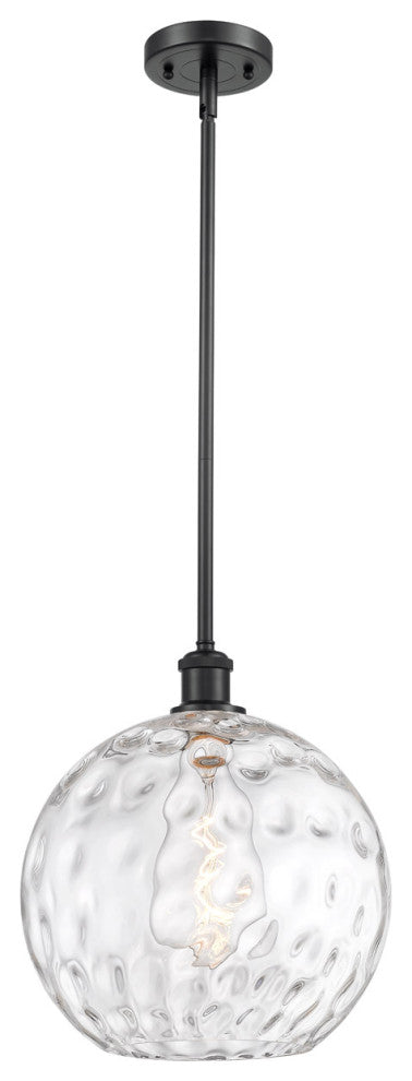 Innovations 516-1S-BK-G1215-12-LED 1-Light Mini Pendant, Matte Black