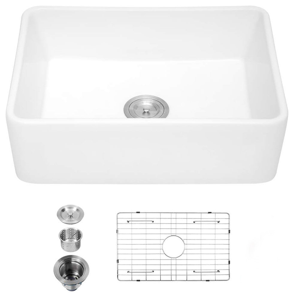 Fireclay 30"Lx20"W Kitchen Sink