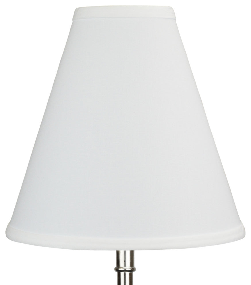 Fenchel Shades 4"x10"x10" Spider Attachment Empire Lamp Shade, Linen White