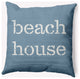 26x26" Beach House  Nautical Decorative Indoor Pillow, Dusty Smoke
