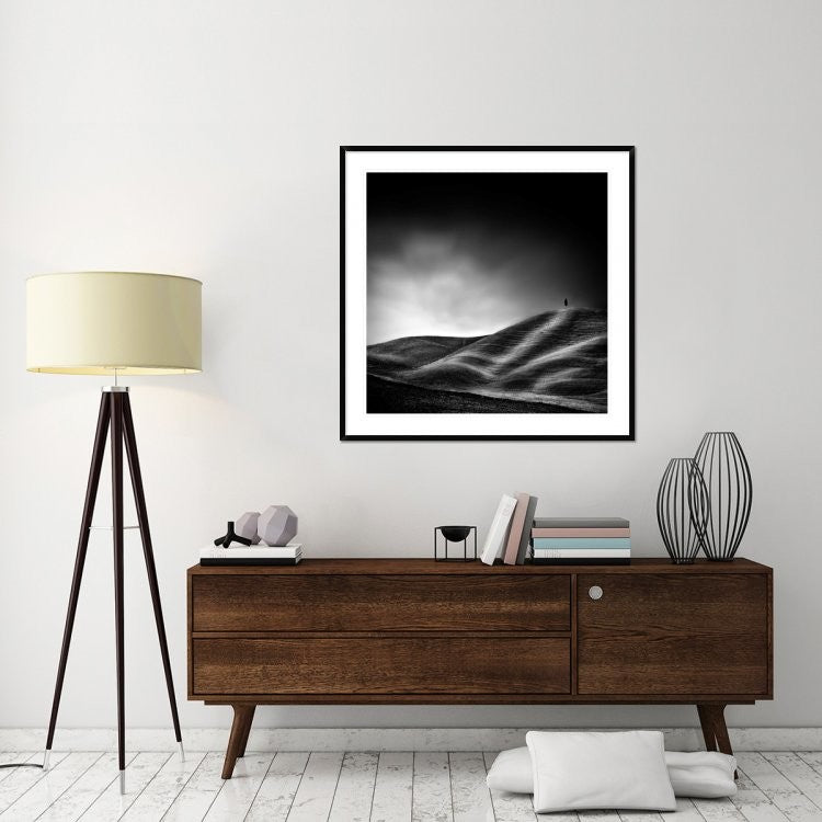 "La Vie Reprendra Au Printemps" Framed Digital Print by Piet Flour, 44x44"
