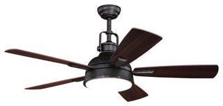 Walton LED 52" Ceiling Fan, Gold Stone