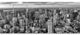 Panoramic Aerial View of Manhattan, Cityscape Canvas Print, 70"x28", 6 Panels