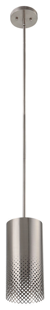 Uttermost Manheim 1-Light Nickel Cylinder Pendant