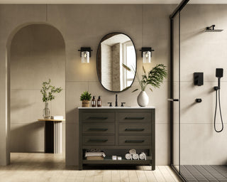 Home Living 42" Single Bathroom Vanity, Mocha Brown