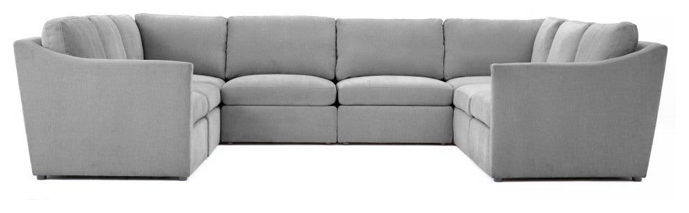 Aiden Gray Modular U Sectional - Grey