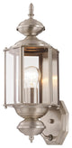 Outdoor Basics Outdoor Wall Lantern, Brushed Nickel
