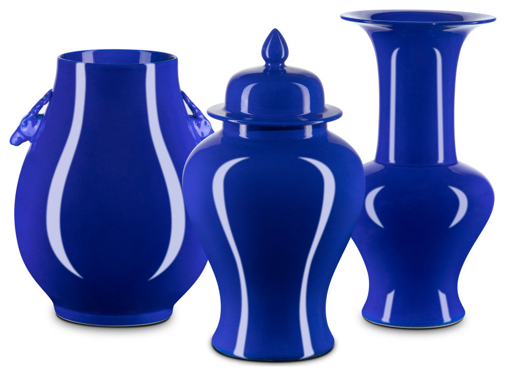 Ocean Blue Deer Ears Vase