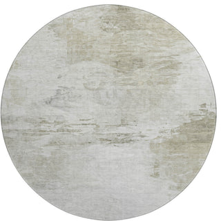 Premium Machine Washable Mayfield AMF595 Ivory 8' x 8' Round Rug